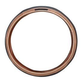 VGEBY Bike Outer Tire, Rubber Foldable 27.5x2.1 Mountain Bicycle Outer Tyre Replacement for Mountain Bike Road Bike (Black Yellow)