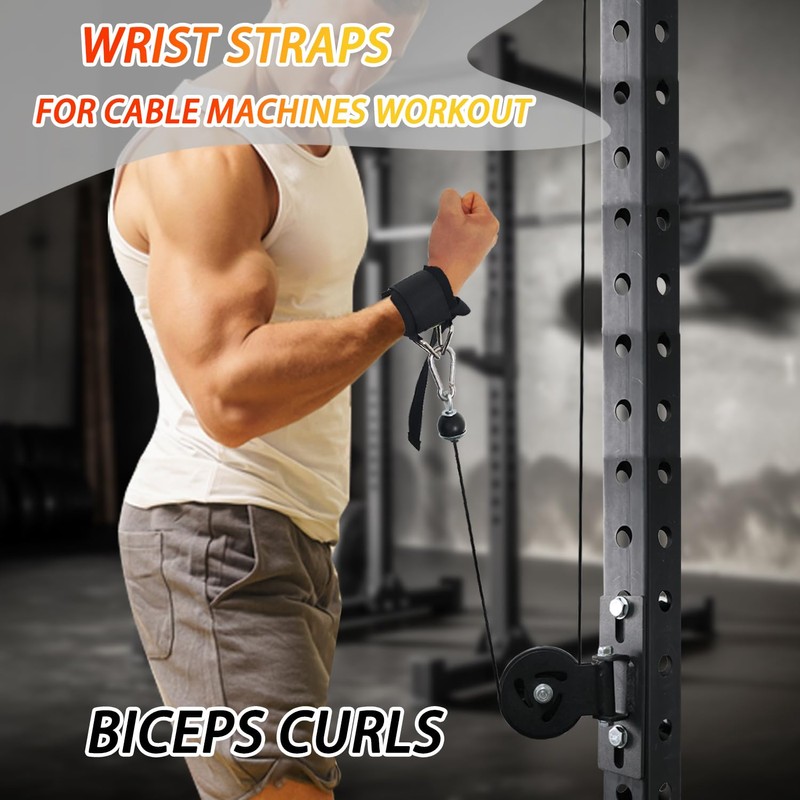 J Bryant Fitness Wrist Straps for Weightlifting and Cable Machines