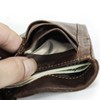 Contacts RFID Mens Wallet with Zip Pocket,Genuine Leather Bifold Wallet