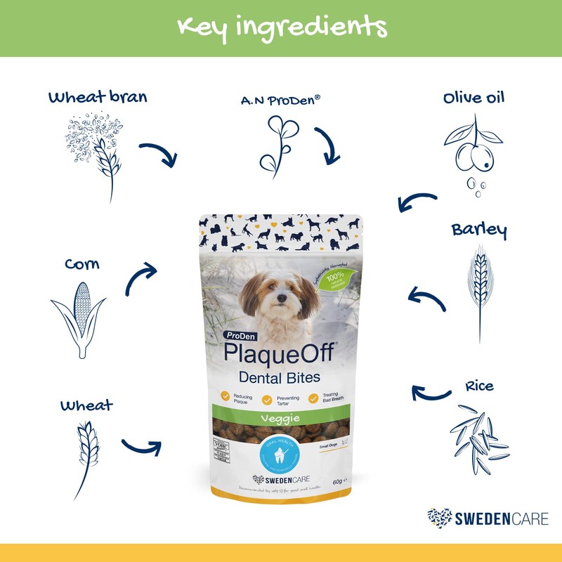 ProDen PlaqueOff Dental Bites 60 g | For Dogs and