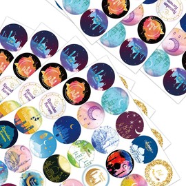 Fancy Land Eid Al-fitr Stickers 240 Pcs Ramadan Kareem and Eid Stickers Sheets Gift Tag Al-fitr Sticker for Kids
