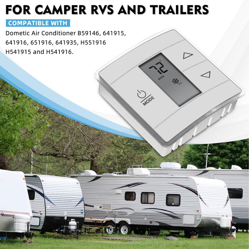 3316250.700 RV Single Zone Wall Thermostat, w/Digital Temperature Display Compatible