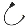 DP Female to Mini DP Male Cable Double Hole Lockable