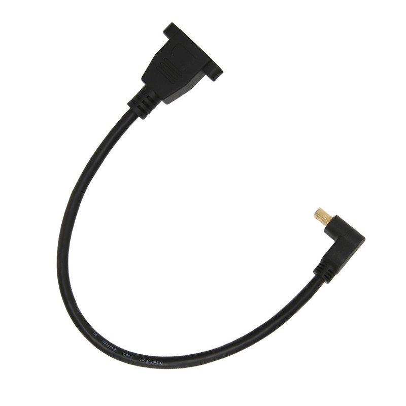 DP Female to Mini DP Male Cable Double Hole Lockable