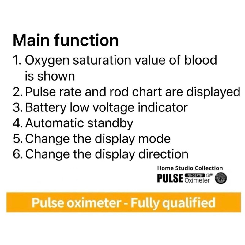 Double D store Finger Tip Pulse Oximeter LED Blood Glucose