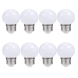 Lxcom Lighting Bombilla LED G45 de 3 W, 30 W, 300 lm, luz blanca cálida, 3000 K, para maquillaje, espejo, porche, dormitorio, vestidor, 8 unidades