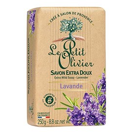 Le Petit Olivier Extra Mild Soap - Lavender - Gently Cleanses Skin - Delicately Perfumed - Moisturizing And Softening - Vegetable-Based - Eco-Friendly