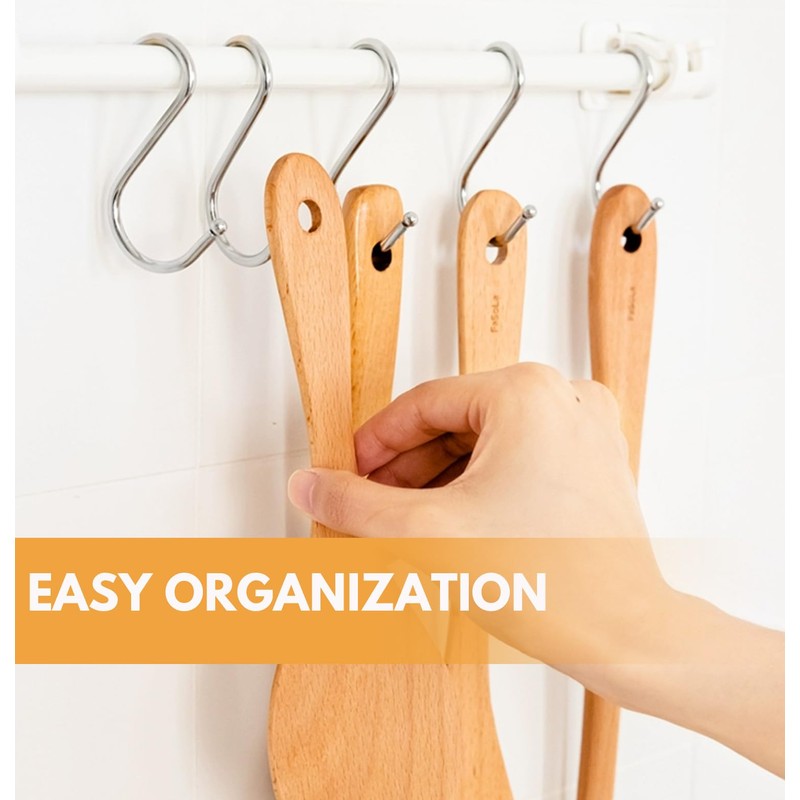 20 Pack 3.5" Hooks,H HOME-MART S Shaped Hanging Hooks Heavy