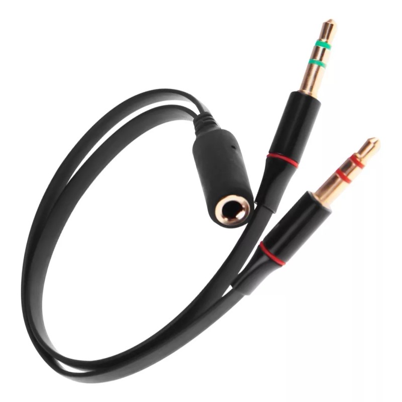 Mercader Digital 3 Pzs Divisor Auxiliar De Audio Micrófono A