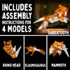 Creatto Sunshine Sabertooth & Ferocious Friends Light-Up 3D Puzzle Kit