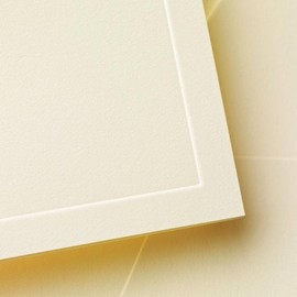 Crane & Co. Ecruwhite Paneled Frame Note (CN1373)