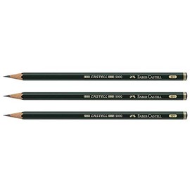 Castell 9000 Black Lead Pencils, 6H