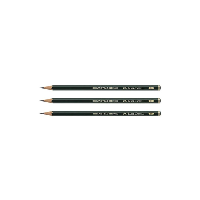 Castell 9000 Black Lead Pencils, 6H