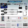 ZONECONA 4Pods RGB LED Rock Lights Kit with APP/RF Remote