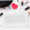 OHPHCALL Box of Manicure Tools Nail Organizer Nail Bits Clear