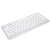 Wireless Keyboard English Thai Bilingual Portable Stylish Ultra Thin Silver