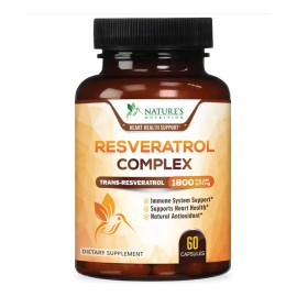 Resveratrol 1800mg Antioxidante Y Antiedad 60caps Americano