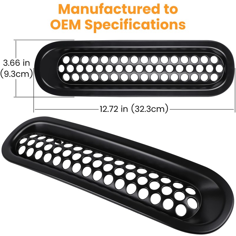7PCS Front Grill Mesh Inserts for Jeep Wrangler JK JKU