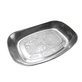 ダルトン(Dulton) アルミニウム ブレッドトレイ 主の祈りが刻印されたアルミトレイ 小物入れ コイン 鍵 高さ35mm 幅220mm 奥行150mm 9121