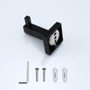 LJLink Wall Hooks Black Hooks Kitchen Towel Hooks for Towel,
