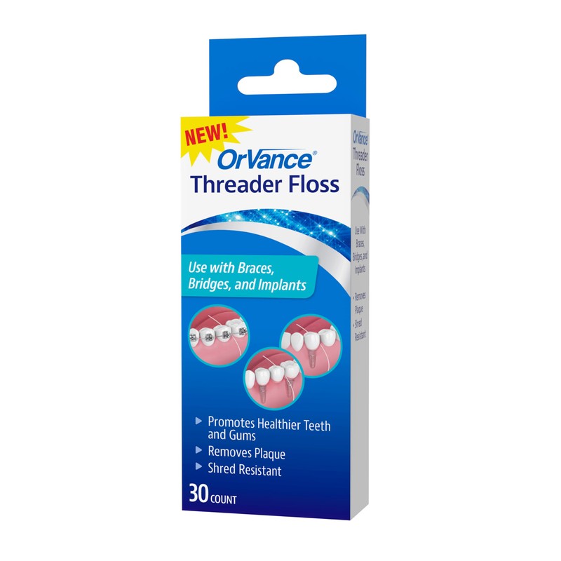 OrVance Threader Floss ­­­- Designed to Floss Through Braces, Bridges,
