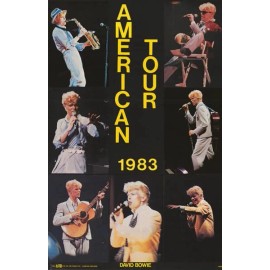 David Bowie American Tour 1983 Poster 23x34
