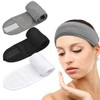3 diademas de microfibra Dokpav con velcro ajustable para spa,
