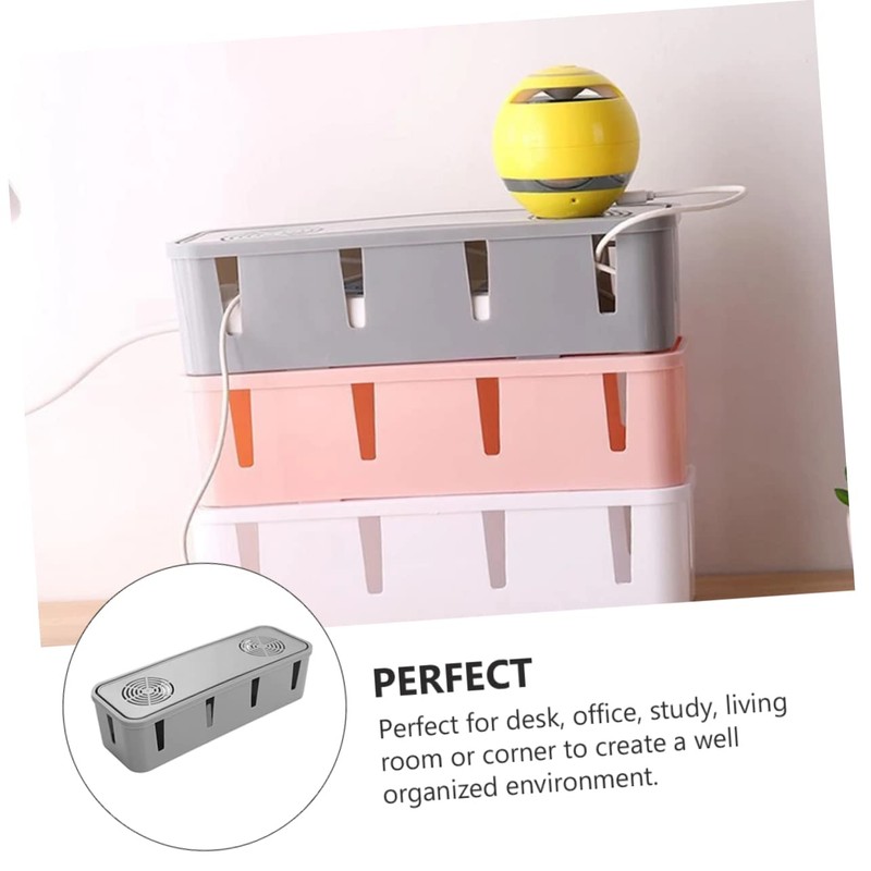 BUGUUYO Convenient Socket Organizer Container Cable Organizer Holder Cable Wire