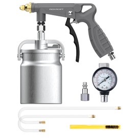 InoKraft Undercoating Spray Gun with Suction Feed Cup, 360° & Straight Spray Hoses, for Truck Bed Liner Coating, Rubberized Undercoat, Rust Proofing