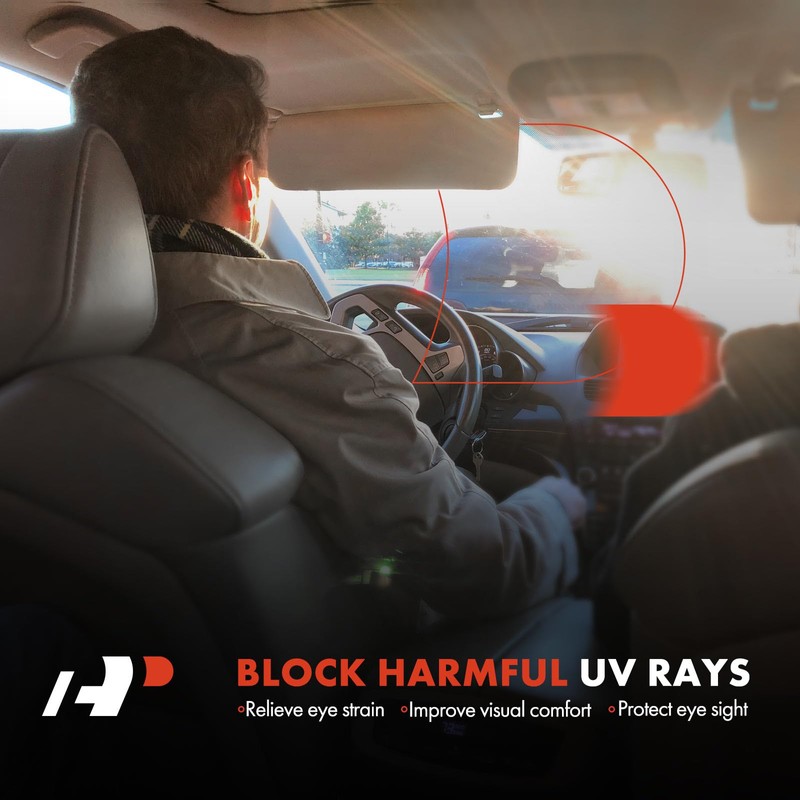 A-Premium Left Driver Side Sun Visor without Mirror - Compatible