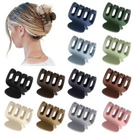 Sisiaipu 12 pinzas para el pelo para mujer de 4,5 cm, pinzas pequeñas para cabello fino, pinzas medianas para cabello grueso, accesorios para mujeres 