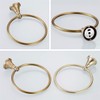 Flybath Round Towel Ring Antique Brass Hanger Hand Towel Holder