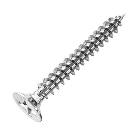 M3 Flat Head Wood Screws, Stainless Steel Countersunk Head Cross Wood Screws 3*30mm, Suitable For Indoor And Outdoor, Repairing Furniture, Carpentry And DIY, 80 Pieces Contains 20pcs M6 Screw Anchors