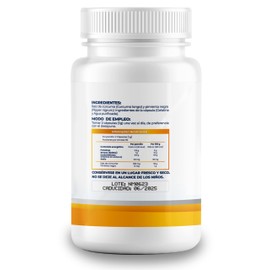 Cúrcuma 500mg Con Pimienta Negra - Extracto 100% Natural - Alta absorción - Pure Turmeric & Black pepper (2 Frascos con 100 cápsulas CU)
