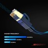 Maximm Cable Ethernet plano Cat8 – 35 pies – negro