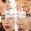 TseenYi Boho Crystal Bunny Rabbit Nose Ring Gold Rabbit Fake