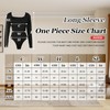 Sahunfri Square Neck Long Sleeve Bodysuit, Thong Bodysuit, Bodysuit Shapewear,