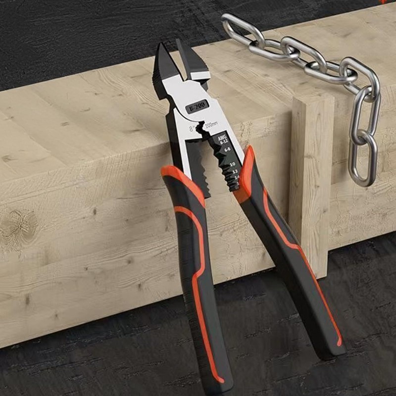 Wire Cutters - 8" Pro Side Cutters with Wire Stripper