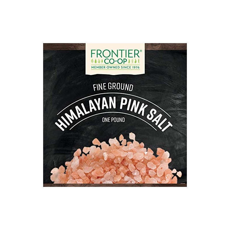 Frontier Co-op Fine Ground Himalayan Pink Salt, 1-pound Bulk Bag,