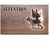 Dog Sign or Plaque, German Shepherd [in French] 30 par