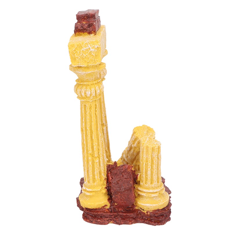 Roman Column Aquarium Decoration Resin Simulation Reusable Fish Tank Landscape