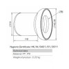 150mm Long White WC Toilet Waste Water Straight Pan Connector
