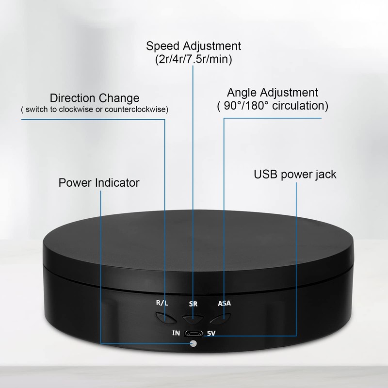 Motorized Rotating Display Stand, 3 Sizes 15 18 22cm Remote