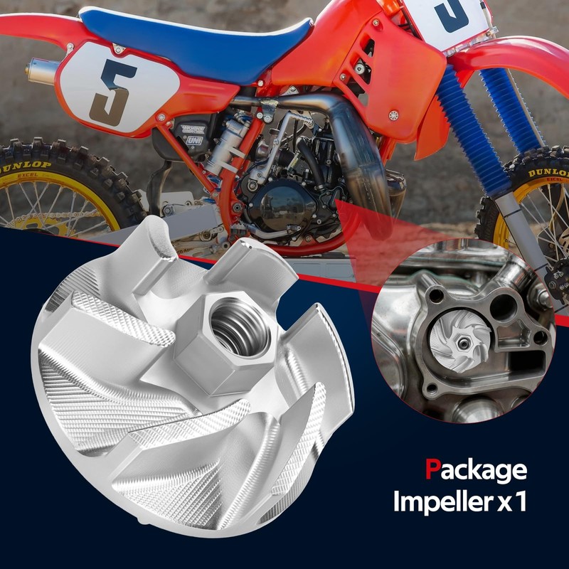 JAVIK Upgraded Water Pump CNC Impeller 19215-KA3-740 for Honda CR125
