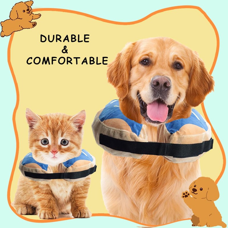 crazy bean Inflatable Collar for Dogs and Cats, Protective Collar,