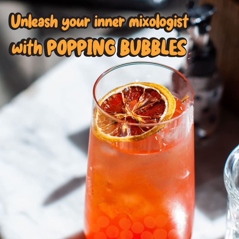 Strawberry Popping Boba Pearls, Premium Boba Popping Pearls with Real