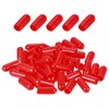 DMiotech 100pcs 4mm ID Red Rubber End Cap Bolt Protector