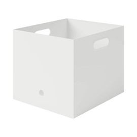 MUJI 44902875 Polypropylene File Box Standard for A4 White Gray