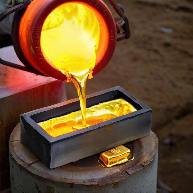 Outstar 12KG Graphite Crucible,Foundry Clay Crucibles for Melting Metal, Melting
