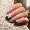 Uñas postizas, 6 paquetes (144 piezas) Set de uñas cortas
